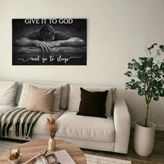Give It To God & Go To Sleep Printable Wall Art Christian Quot Digital Download