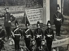 Vintage 1910-1912 German Military Photograph Patriotic Soldiers Commemorated