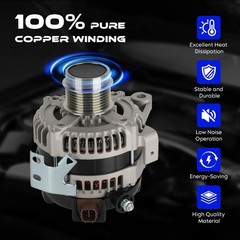 11201 New Alternator L4 2.4L for Toyota RAV4 2006-2008, Automotive Replacemen…