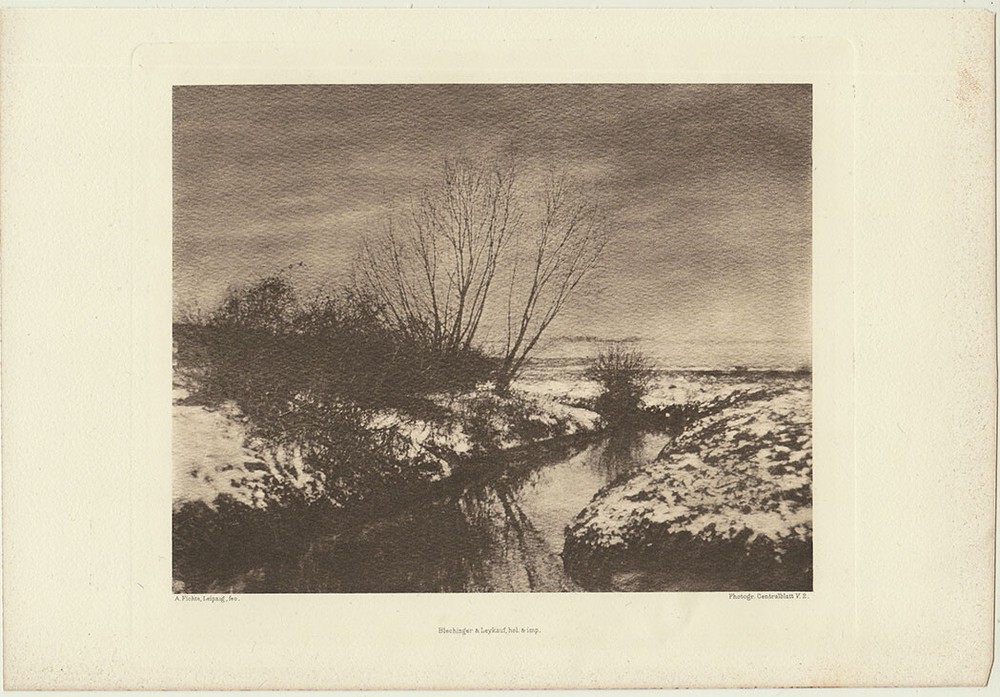 Orig. 1900s pictorialist landscape by A. Fichte