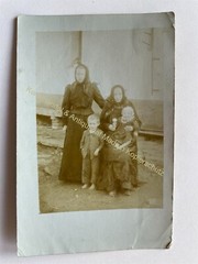 orig. Photo postcard 1915 Bohemia mother child children poverty