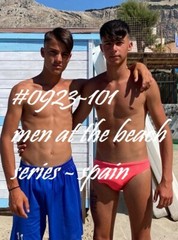 MALE PORTRAIT #0923-101- men at the beach series – spain -free shipping in usa