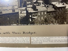 C1900 New York City Photo. Brooklyn Bridge Williamsburg Bridge. August Loeffler