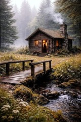 8*10 cozy cottage house photo print warm beautiful home wall art decor bedroom