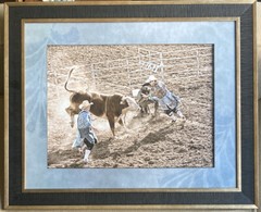 RARE Artist Photographer Catie Moore Signed Photo Filter Framed Art Rodeo 2013