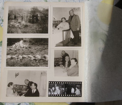 11 piece photo hunting hunter game 1962 Rhine rifle album page vintage BD