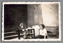 Bundle of 6 Photos Children Buttstädt Thuringia Pram Tricycle 1930s (F1264)