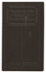 Photograph Hermann Tietz, Munich, Bahnhofplatz, elegant portrait of a gentleman
