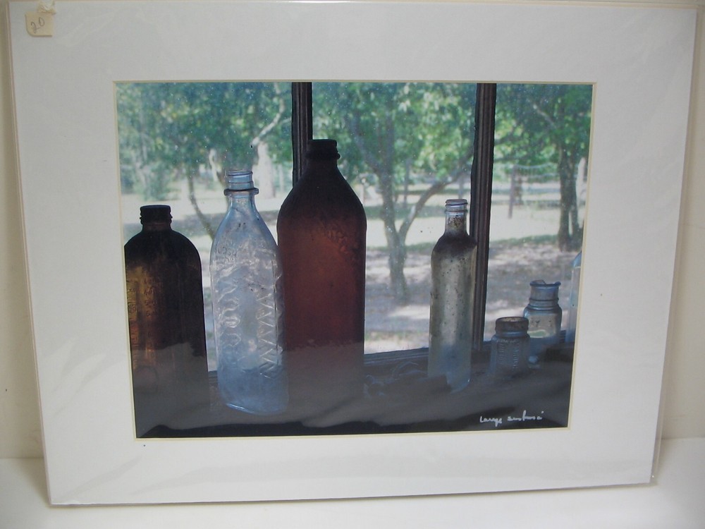 MATTED PHOTOGRAPHY Bottles by the Window 11×14 Color by Larry Santucci