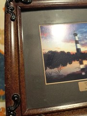 Bodie Island Lighthouse Dare County , N.C Picture On Solid Wood Frame