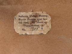 Wallace Nutting Hand-Colored Landscape Print, Decked as a Bride, Label Numbered