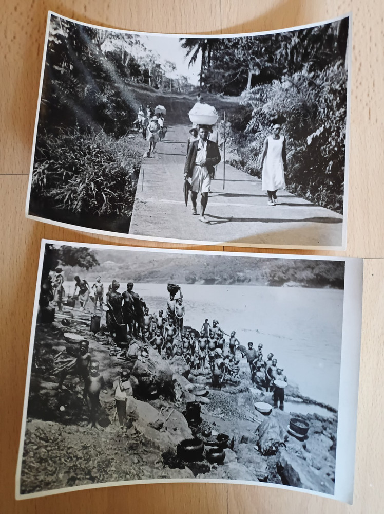 2 photos ethnology Africa Cameroon 1936 photograph in large format