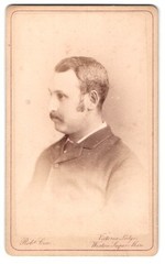 Photograph Robt. Cox, Weston-Super-Mare, One Man’s Side Profile