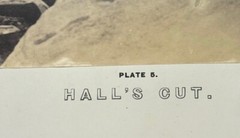 Antique ANDREW J RUSSELL Halls Cut’ Union Pacific RAILROAD Great West PHOTOGRAPH
