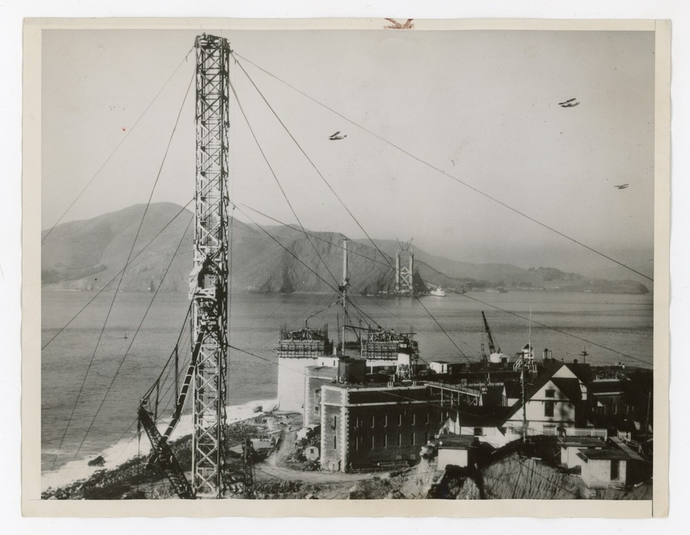 Construction of Golden Gate Bridge San Francisco California 1934 Press Photo