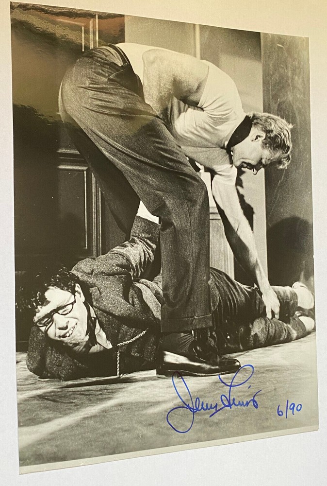 Jerry Lewis – Movie – Signed – Large Photo 21x16cm