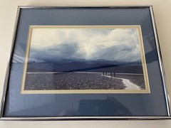 BADWATER Landscape Death Valley Pinole Camera Club Silver Framed 11”x 14” 1988