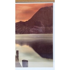 Mel Allen Ullswater Canvas Print Gold Ornate Frame 29.5×21.75 Ready to Hang