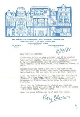 Mini Archive of 6 Pieces of Correspondence from Ray Bradbury to Patrick