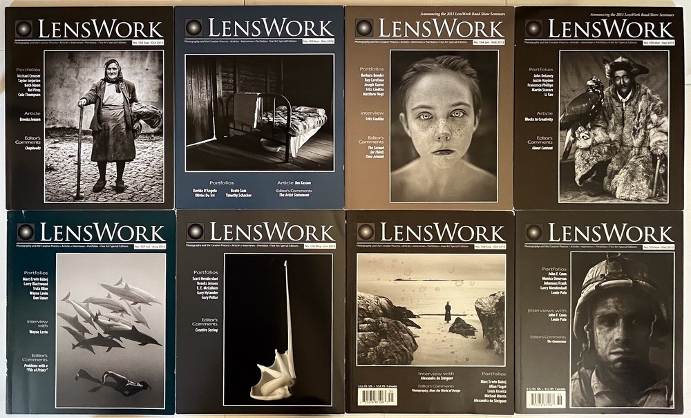 Lot 8 LensWork Magazines 102-109 (2012-2013)-Photography & the Creative Process