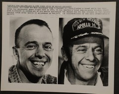 Astronaut Alan B Shepard on USS New Orleans Photograph 8×10, b/w 1971