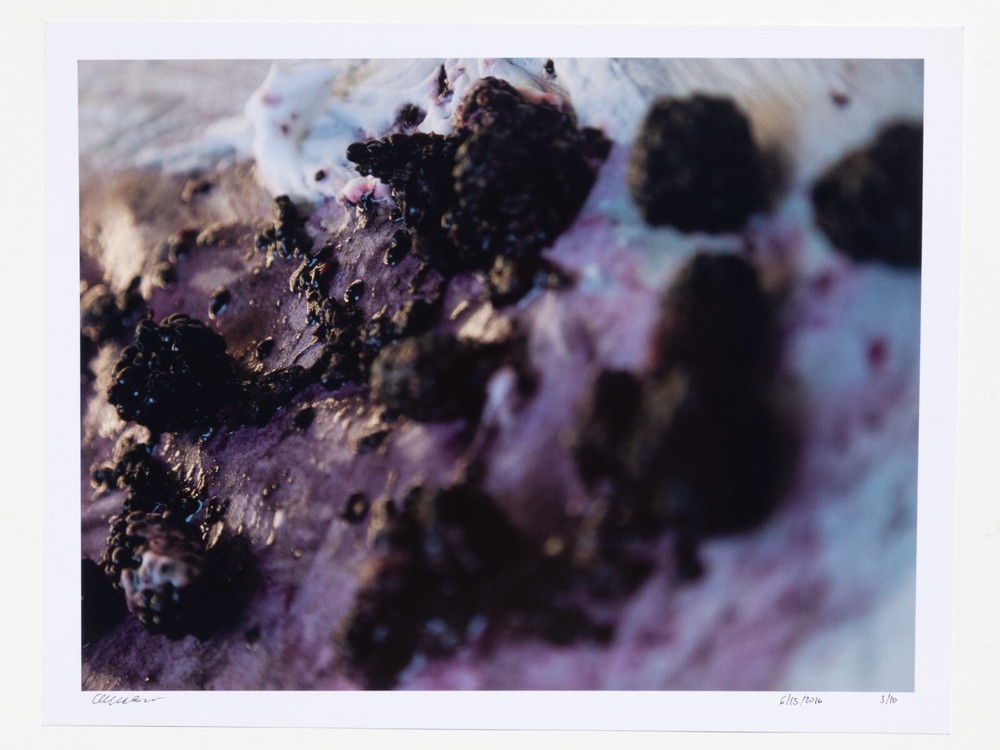 Berries & Cream- 17″ x 22″ Fine Art Photography Print- Abstract Food Photography