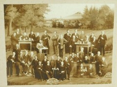 Group Photo With Soldiers ‘Rauchclub Qualm’ Stetten Near Hechingen 1912 German!