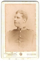 Photograph Eduard Bertel, Salzburg, k.u.k. sergeant in uniform
