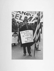 CIVIL RIGHTS: Protest, HARLEM, 1965 by Jeff Kamen / VINTAGE / STAMPED