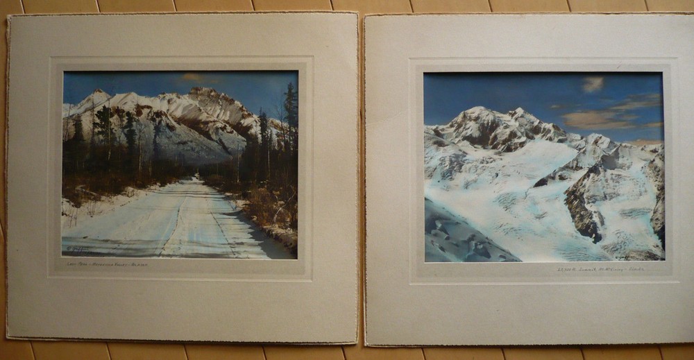 REUEL GRIFFIN, Fairbanks ALASKA PHOTOGRAPH tinted McKINLEY MATANUSKA VALLEY