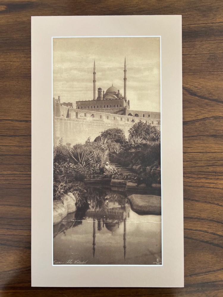 Lehnert and Landrock Antique Photo «The Citadel Cairo» w/ Matt