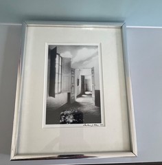 Vintage 1983 Barbara J Kline Signed Black and White Architectural Photo Print