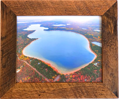 Whitefish Lake, Douglas Co., near Gordon, Wisc. Overhead Photo. Frame Optional.
