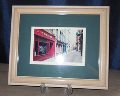 Vtg Original Signed Jani Photo of O’Brians Irish Pub Dublin Street Scene
