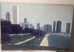 Vintage Chicago Skyline Photography Laminated And Signed By Photographer