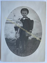 orig. Photo Child Children Fashion Circa 1920 Boy School Bag School Enrollment