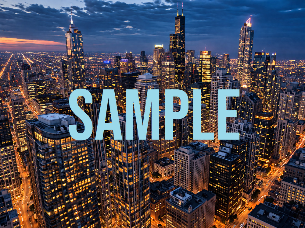 City Skyline Digital Download Art Photo Image Wallpaper Background Printable