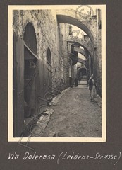 Photo Palestine Jerusalem Via Dolorosa Passion Street Alley 1932 Israel