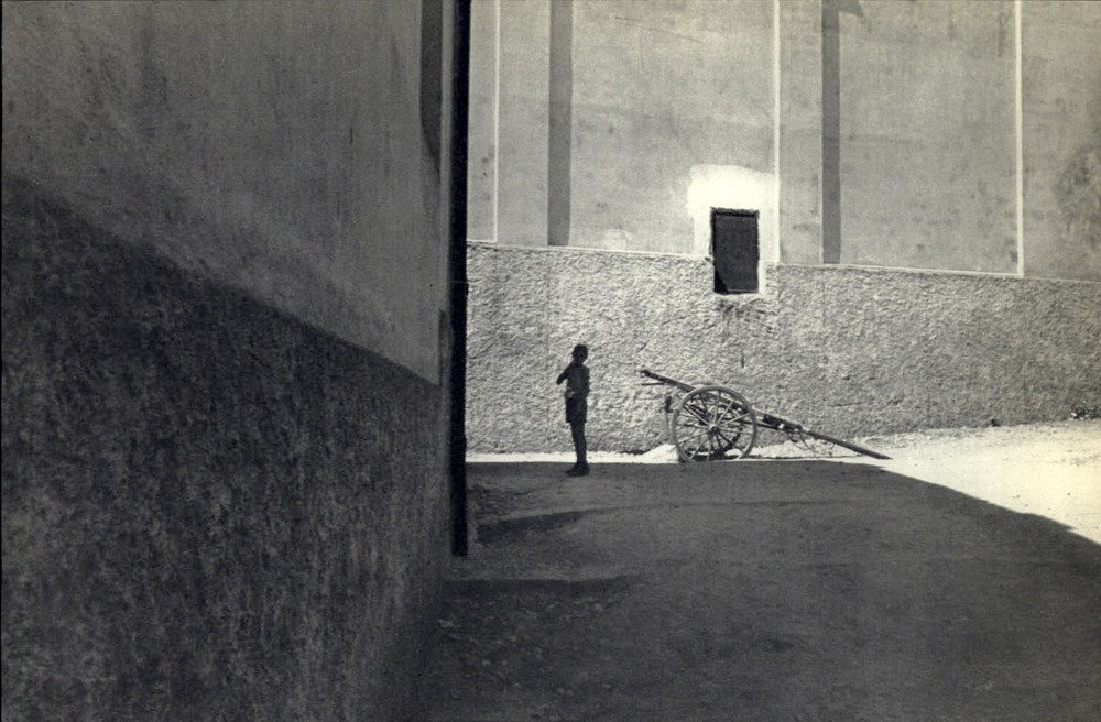 1952 Henri Cartier Bresson Salerno Italy 1933 Young Boy & Cart Art Photo