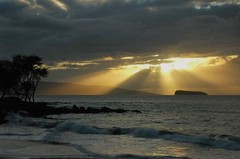 Maui Memories Set of 4 – Hawaii Photo Prints: Black Sand Surf Big Beach Sunset