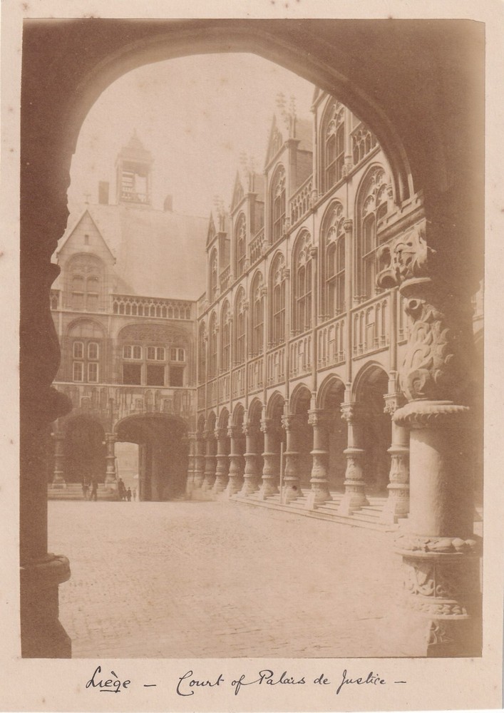 Photo on Cardboard – Belgium Liège – Circa 1890s