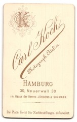 Photography Carl Koch, Hamburg, Neuerwall 30, portrait beautiful girl in ge