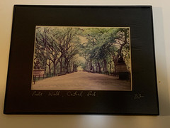 Original Signed Photograph Poets’ Walk Central Park NYC Vintage Photo Art