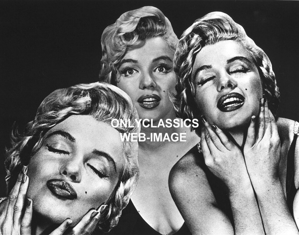 BEAUTIFUL ACTRESS MARILYN MONROE MULTI-FACE PORTRAIT HALSMAN 11X14 PHOTOGRAPH