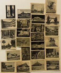 Photography 25 Vintage Travel Photos – Worldwide Landmarks with Info on Back