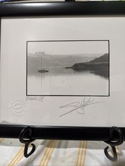 Giles Norman – original, signed print (Dublin Kinsale Harbor 1984) with frame