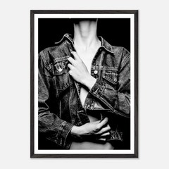 Jean Jacket B&W art photograph