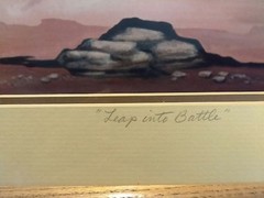 Indian Art- Marguerite Fields/Signed Lithograph «Leap Into Battle». 140/200