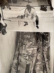 Original Vintage Photo 1954 Khéops Pyramid Egypt AGIP Egyptian Boat