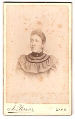 Photograph A. Person, Lahr, Schillerstrasse 21, Miss in high-necked K